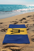 Barbados Flag Beach Towel - Irie Blues Boutique