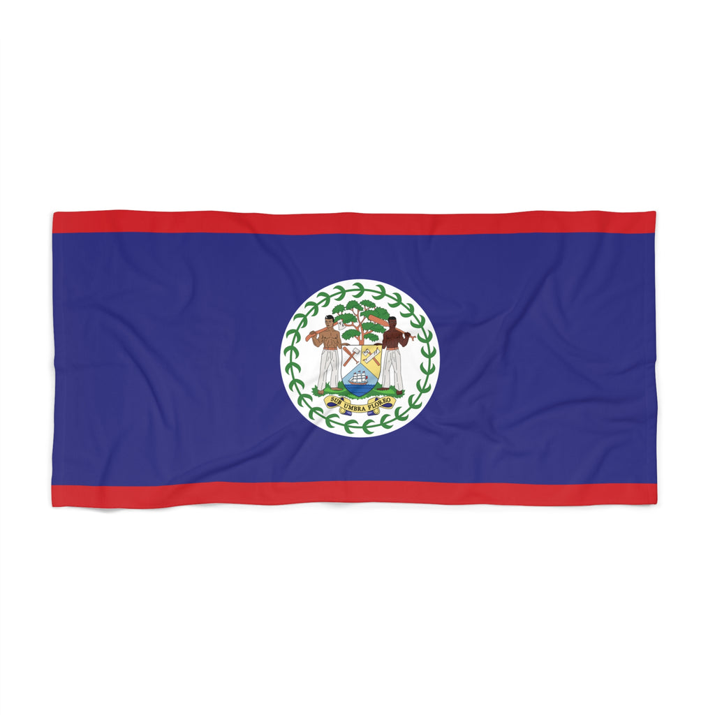 Belize Flag Beach Towel - Irie Blues Boutique