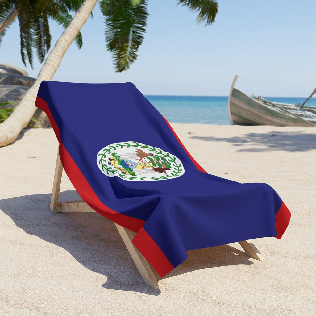 Belize Flag Beach Towel - Irie Blues Boutique