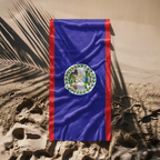 Belize Flag Beach Towel - Irie Blues Boutique