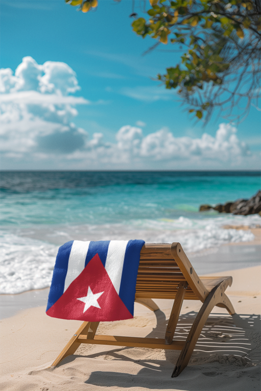 Cuba Flag Beach Towel - Irie Blues Boutique