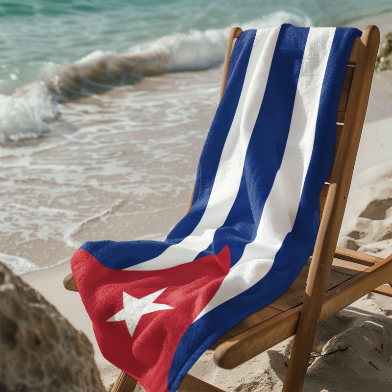 Cuba Flag Beach Towel - Irie Blues Boutique