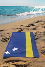 Curacao Flag Beach Towel - Irie Blues Boutique