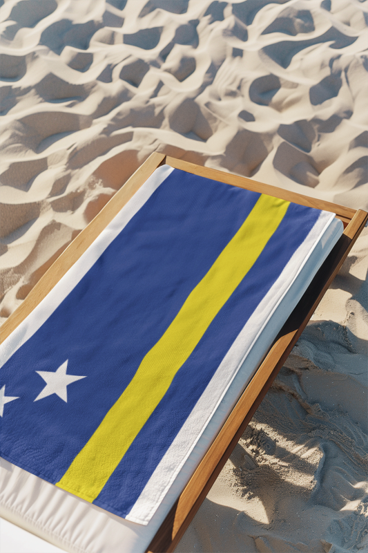 Curacao Flag Beach Towel - Irie Blues Boutique
