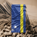 Curacao Flag Beach Towel - Irie Blues Boutique