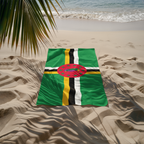 Dominica Flag Beach Towel - Irie Blues Boutique