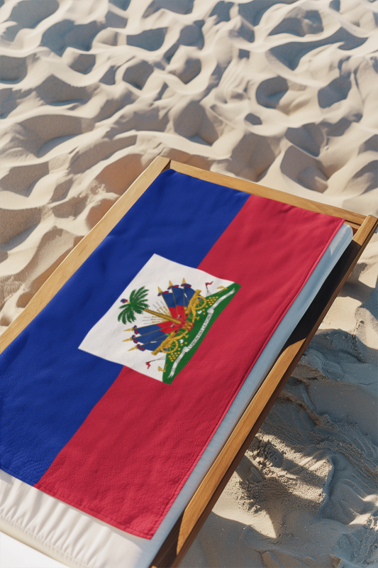 Haiti of Flag Beach Towel - Irie Blues Boutique
