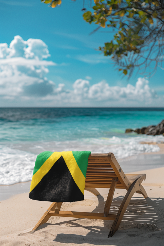Jamaica Flag Beach Towel - Irie Blues Boutique
