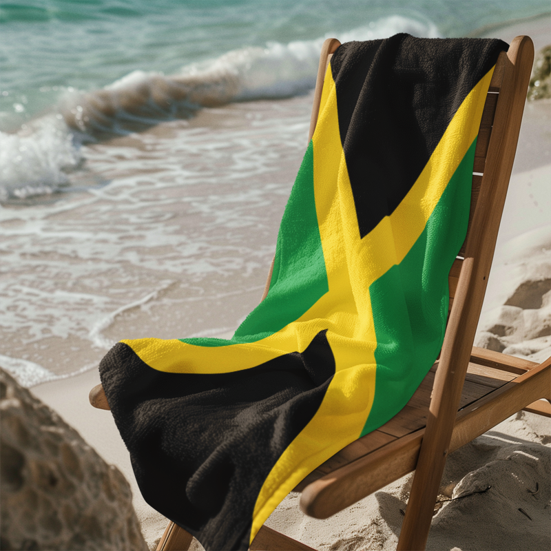 Jamaica Flag Beach Towel - Irie Blues Boutique