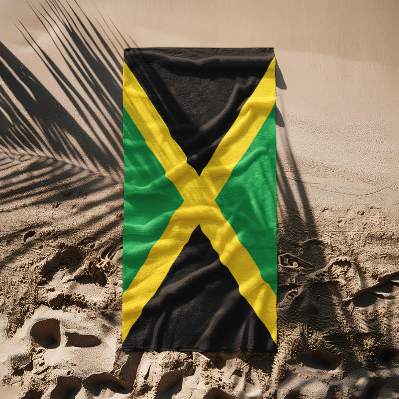 Jamaica Flag Beach Towel - Irie Blues Boutique