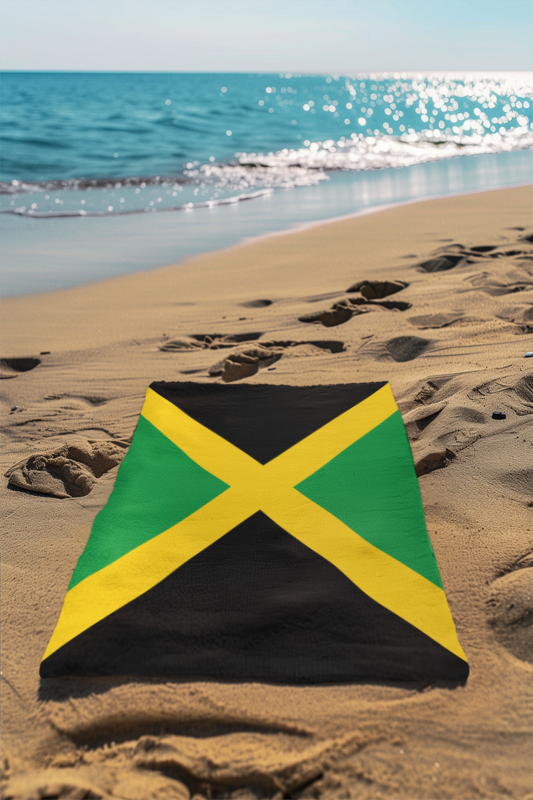 Jamaica Flag Beach Towel - Irie Blues Boutique