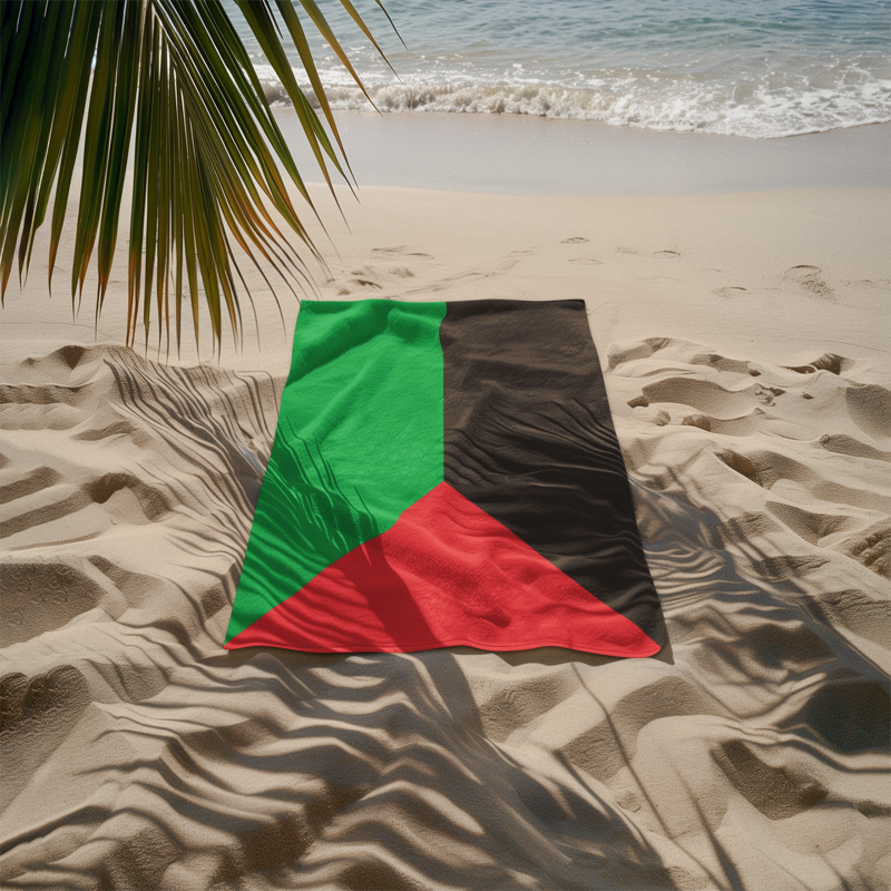 Martinique Flag Beach Towel - Irie Blues Boutique