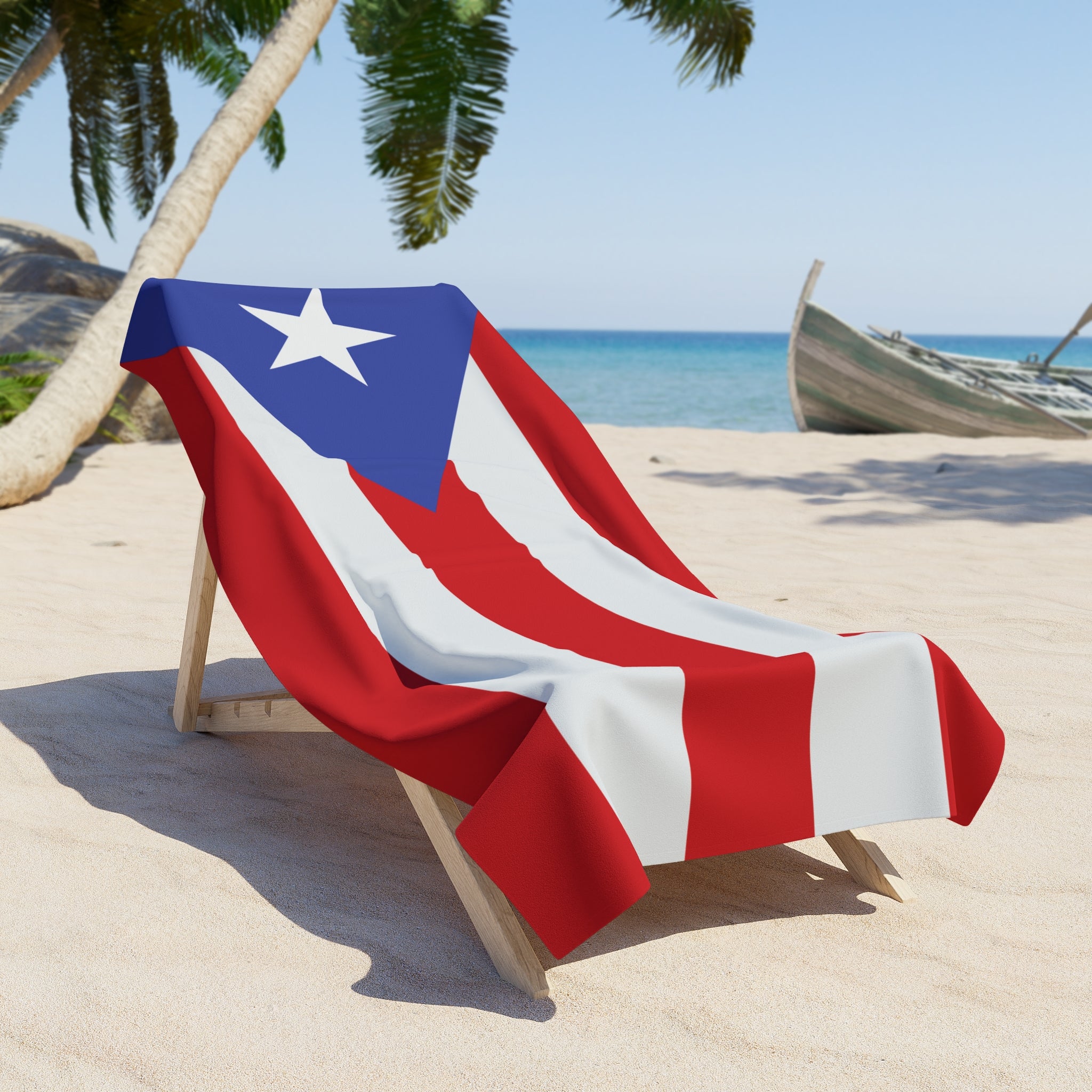 Puerto Rico Flag Beach Towel - Irie Blues Boutique