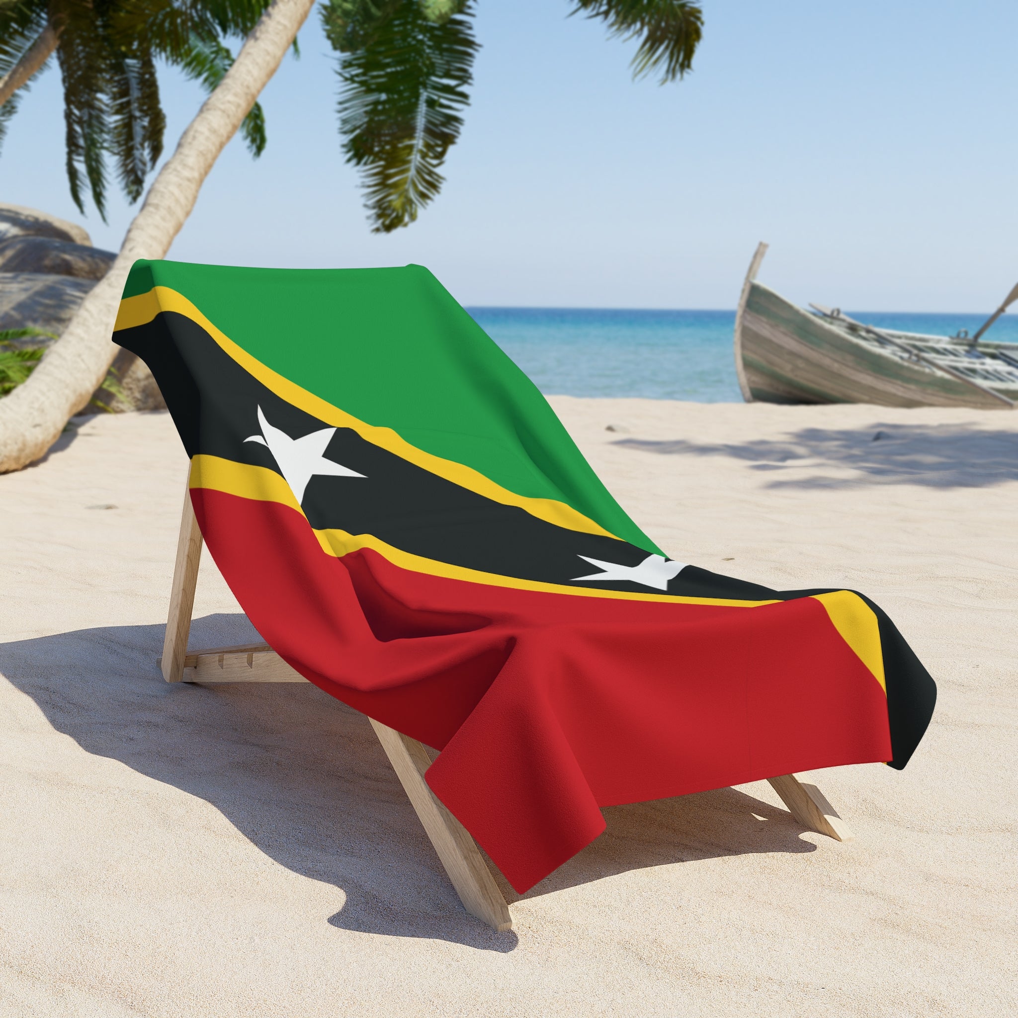 St. Kitts and Nevis Flag Beach Towel - Irie Blues Boutique