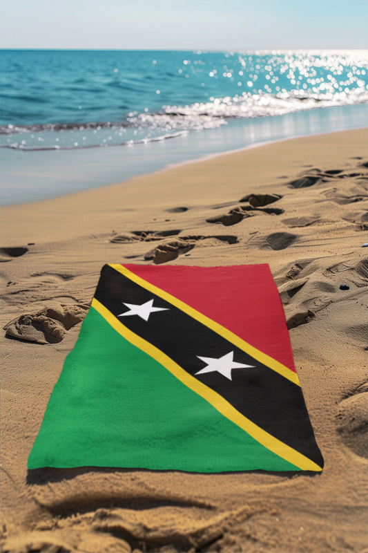 St. Kitts and Nevis Flag Beach Towel - Irie Blues Boutique