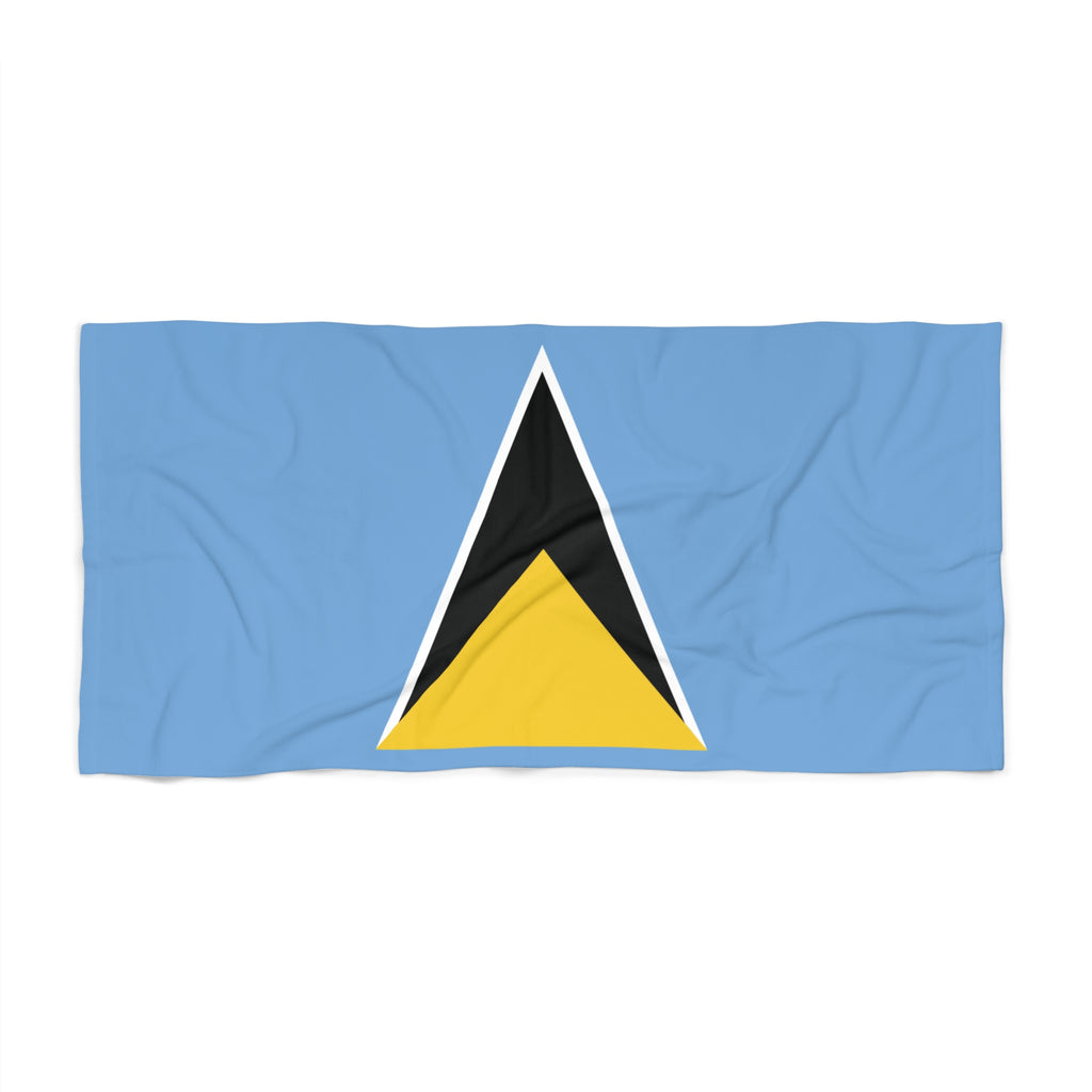 St. Lucia Flag Beach Towel - Irie Blues Boutique