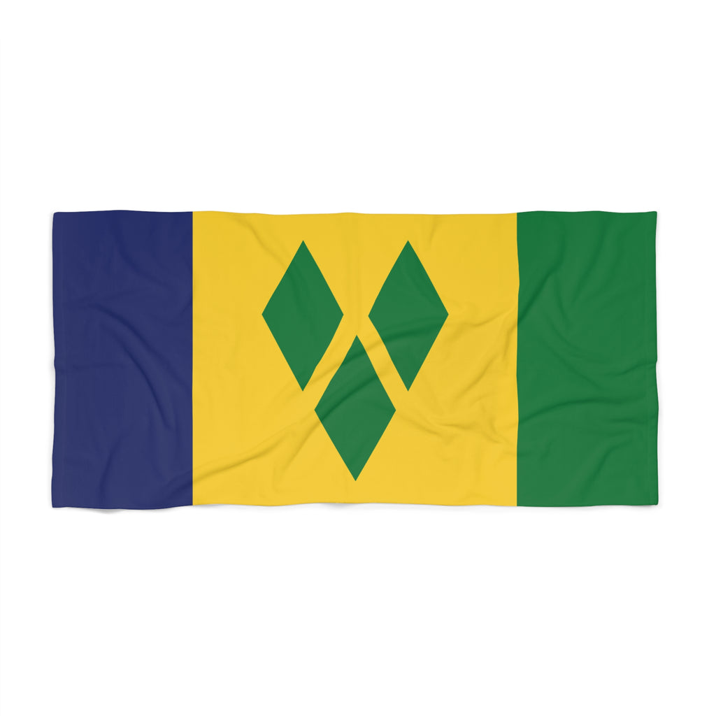 St. Vincent & The Grenadines Flag Beach Towel - Irie Blues Boutique