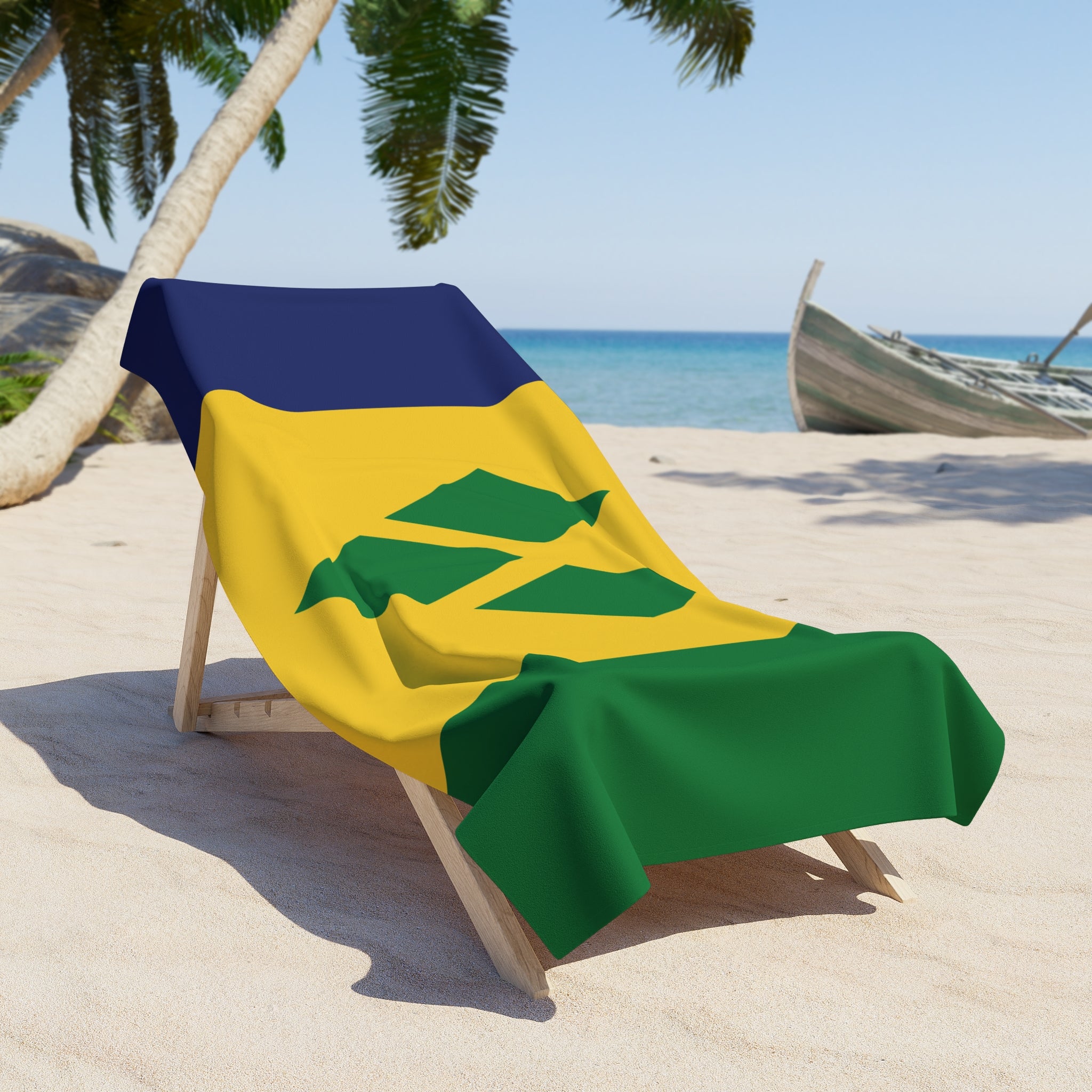 St. Vincent & The Grenadines Flag Beach Towel - Irie Blues Boutique