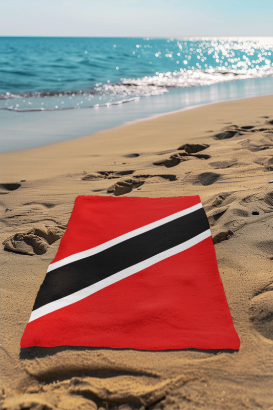 Trinidad and Tobago Flag Beach Towel - Irie Blues Boutique