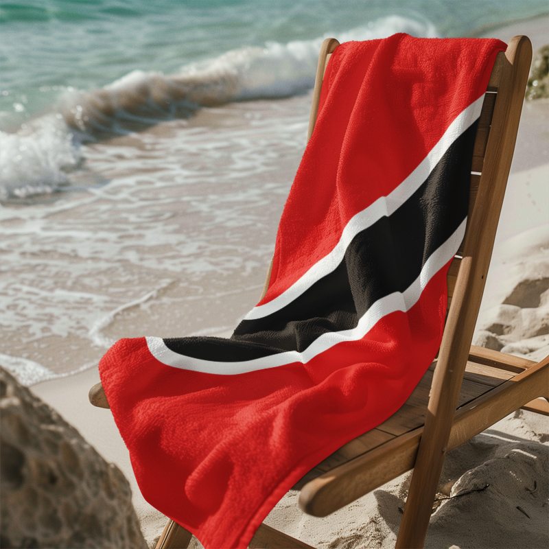 Trinidad and Tobago Flag Beach Towel - Irie Blues Boutique