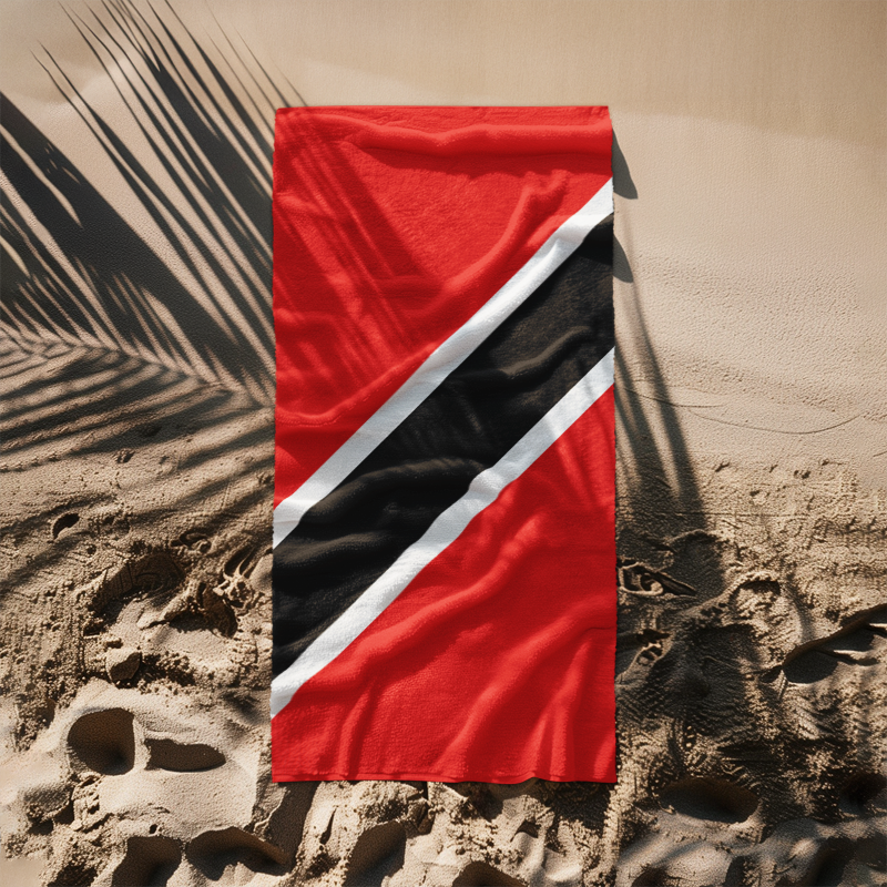 Trinidad and Tobago Flag Beach Towel - Irie Blues Boutique