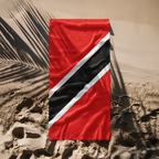 Trinidad and Tobago Flag Beach Towel - Irie Blues Boutique