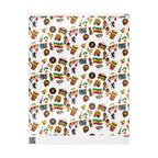 Reggae Theme Wrapping Papers (White) - Irie Blues Boutique