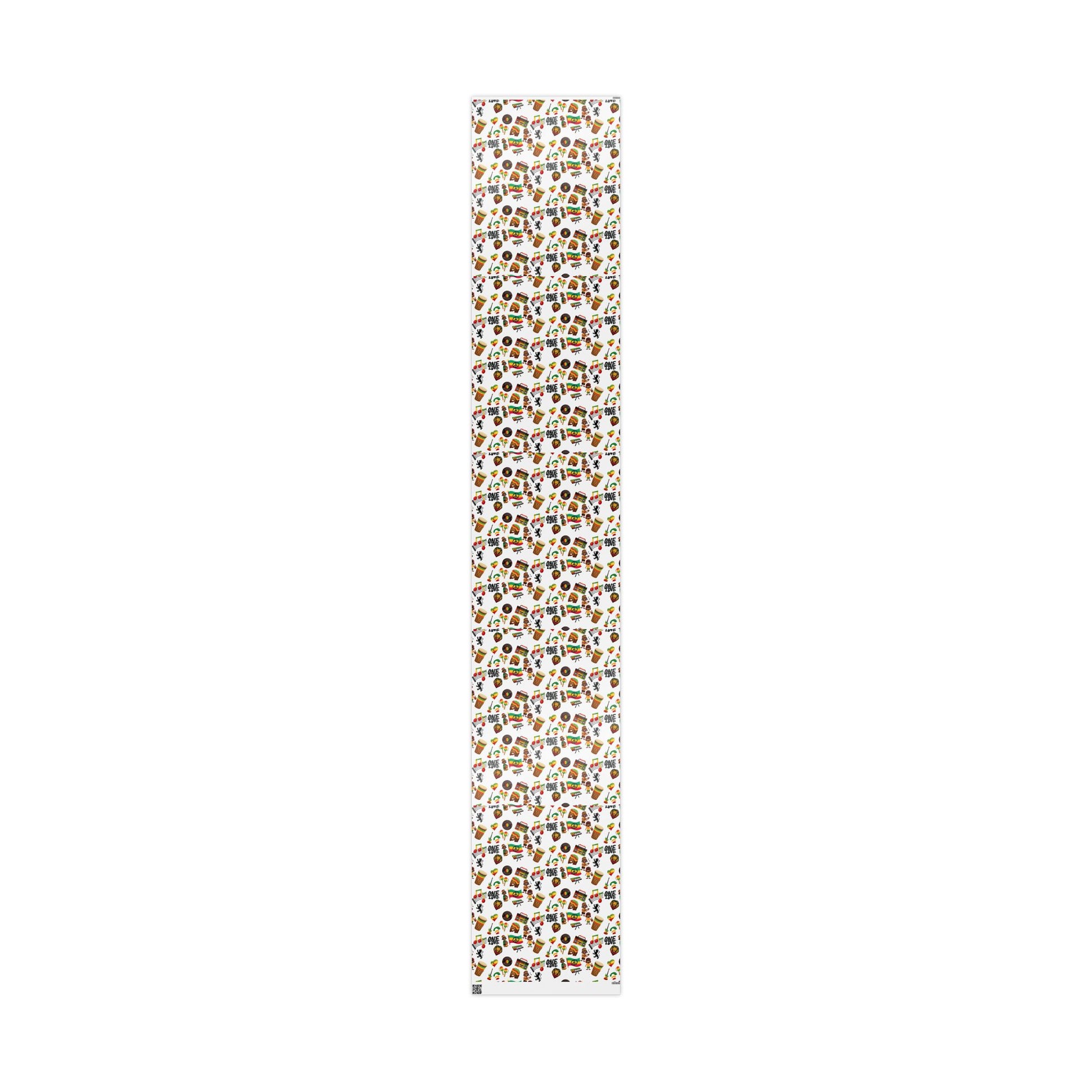 Reggae Theme Wrapping Papers (White) - Irie Blues Boutique