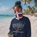 Dominican Republic Flag Lightweight Neck Gaiter - Irie Blues Boutique