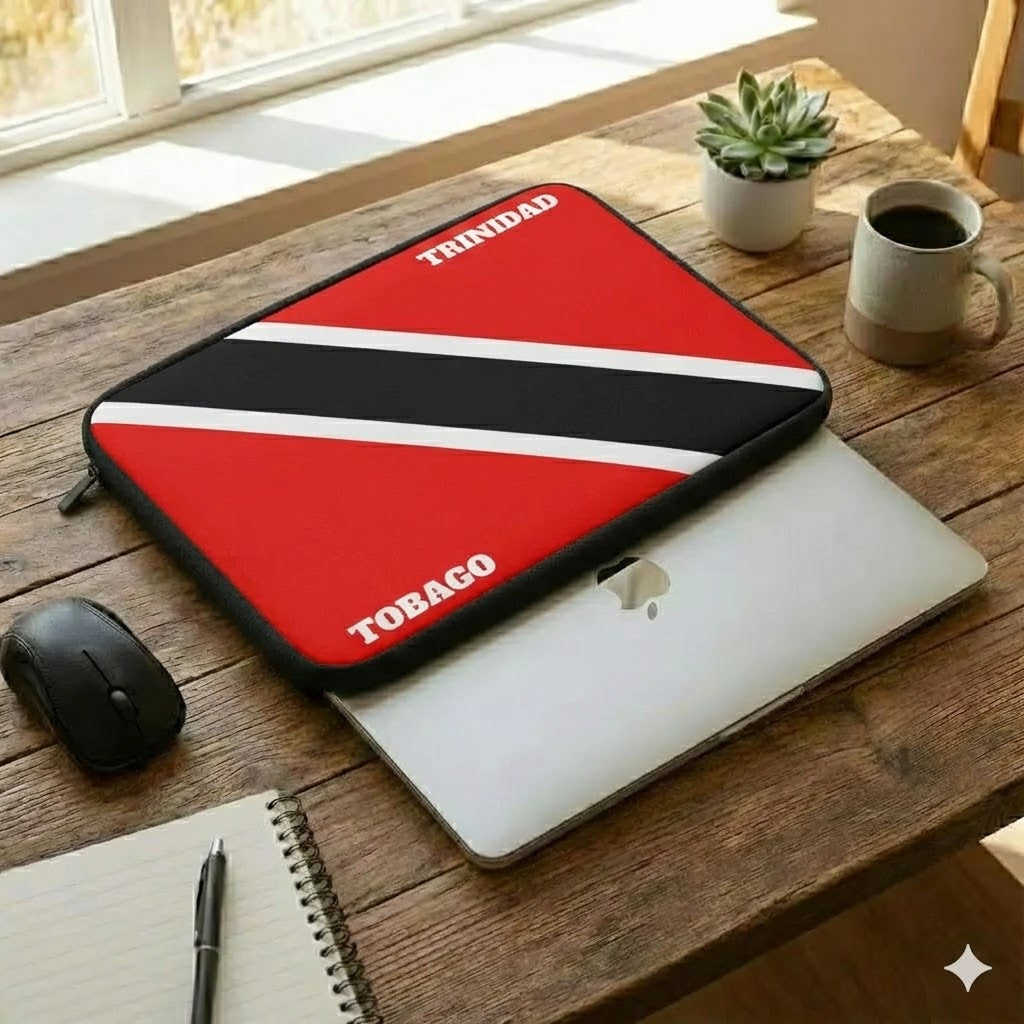 Trinidad & Tobago Flag Laptop Sleeve - Irie Blues Boutique