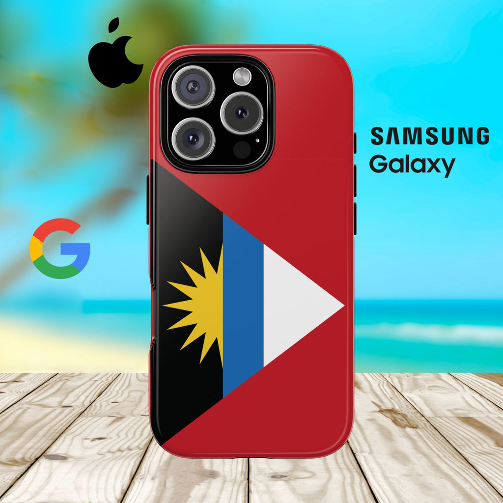 Antigua and Barbuda Flag Tough Phone Case - Irie Blues Boutique