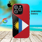 Antigua and Barbuda Flag Tough Phone Case - Irie Blues Boutique
