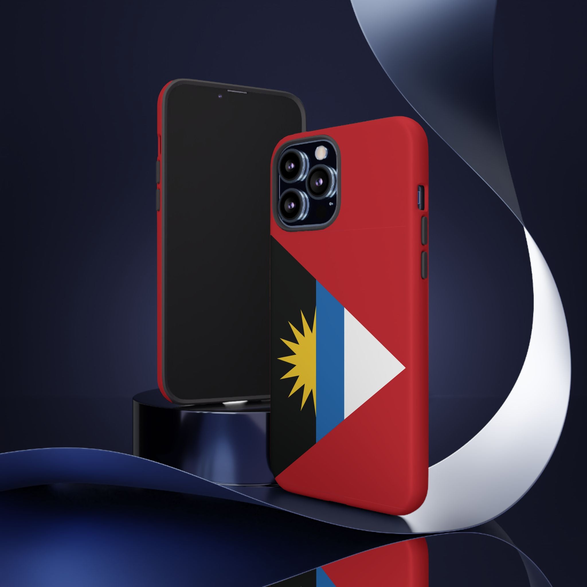 Antigua and Barbuda Flag Tough Phone Case - Irie Blues Boutique