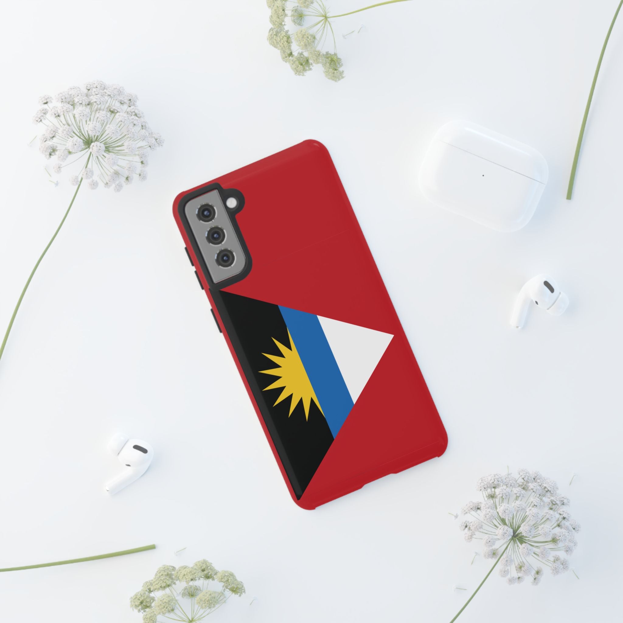 Antigua and Barbuda Flag Tough Phone Case - Irie Blues Boutique