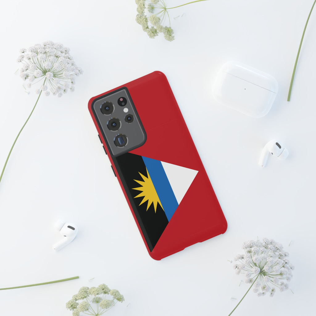 Antigua and Barbuda Flag Tough Phone Case - Irie Blues Boutique