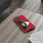 Antigua and Barbuda Flag Tough Phone Case - Irie Blues Boutique