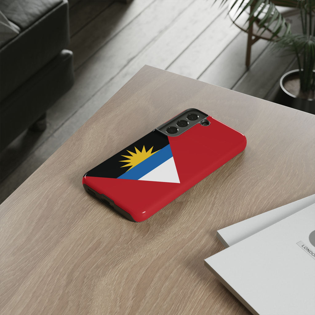 Antigua and Barbuda Flag Tough Phone Case - Irie Blues Boutique