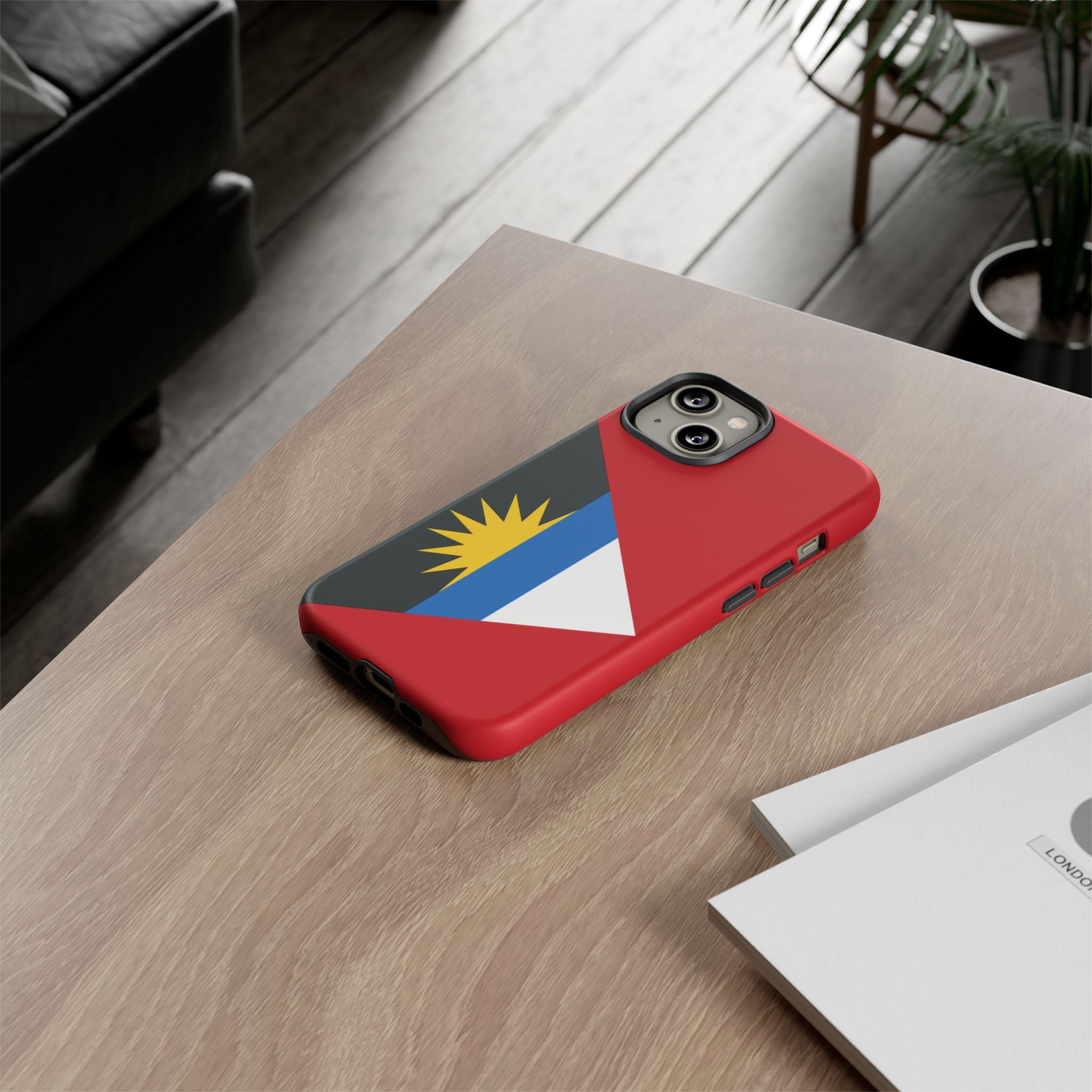 Antigua and Barbuda Flag Tough Phone Case - Irie Blues Boutique