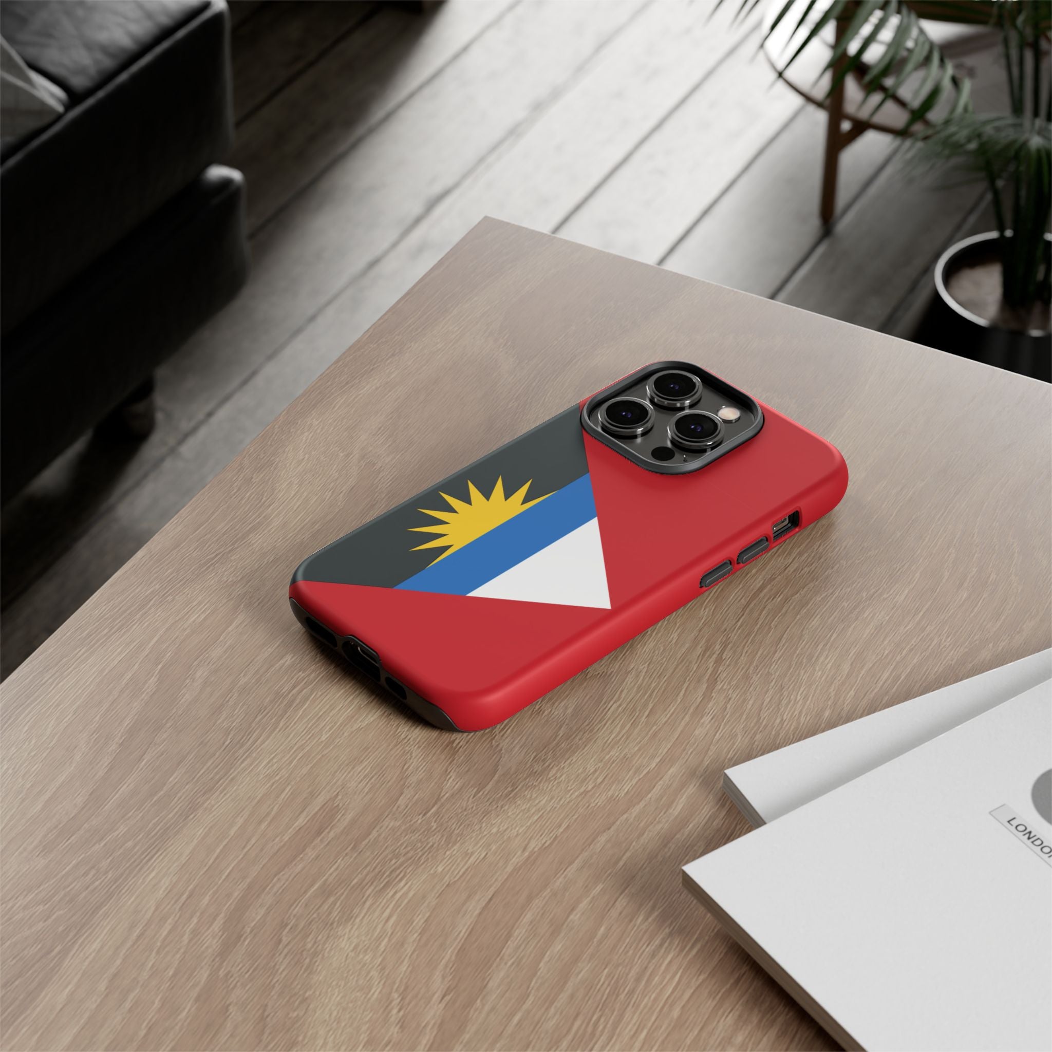Antigua and Barbuda Flag Tough Phone Case - Irie Blues Boutique