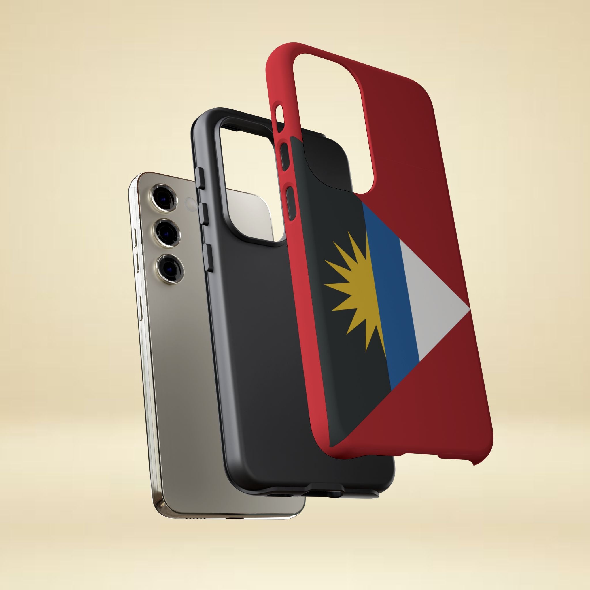 Antigua and Barbuda Flag Tough Phone Case - Irie Blues Boutique