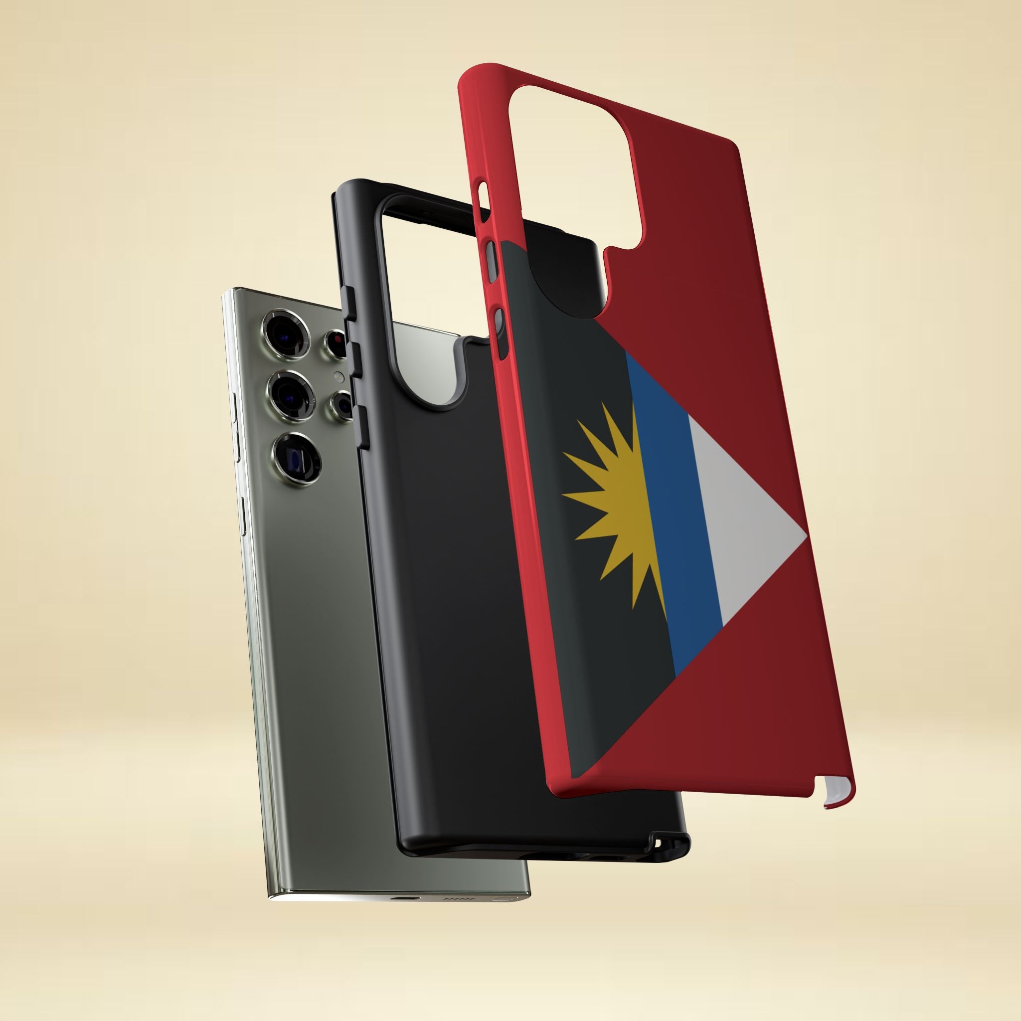 Antigua and Barbuda Flag Tough Phone Case - Irie Blues Boutique