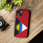 Antigua and Barbuda Flag Tough Phone Case - Irie Blues Boutique