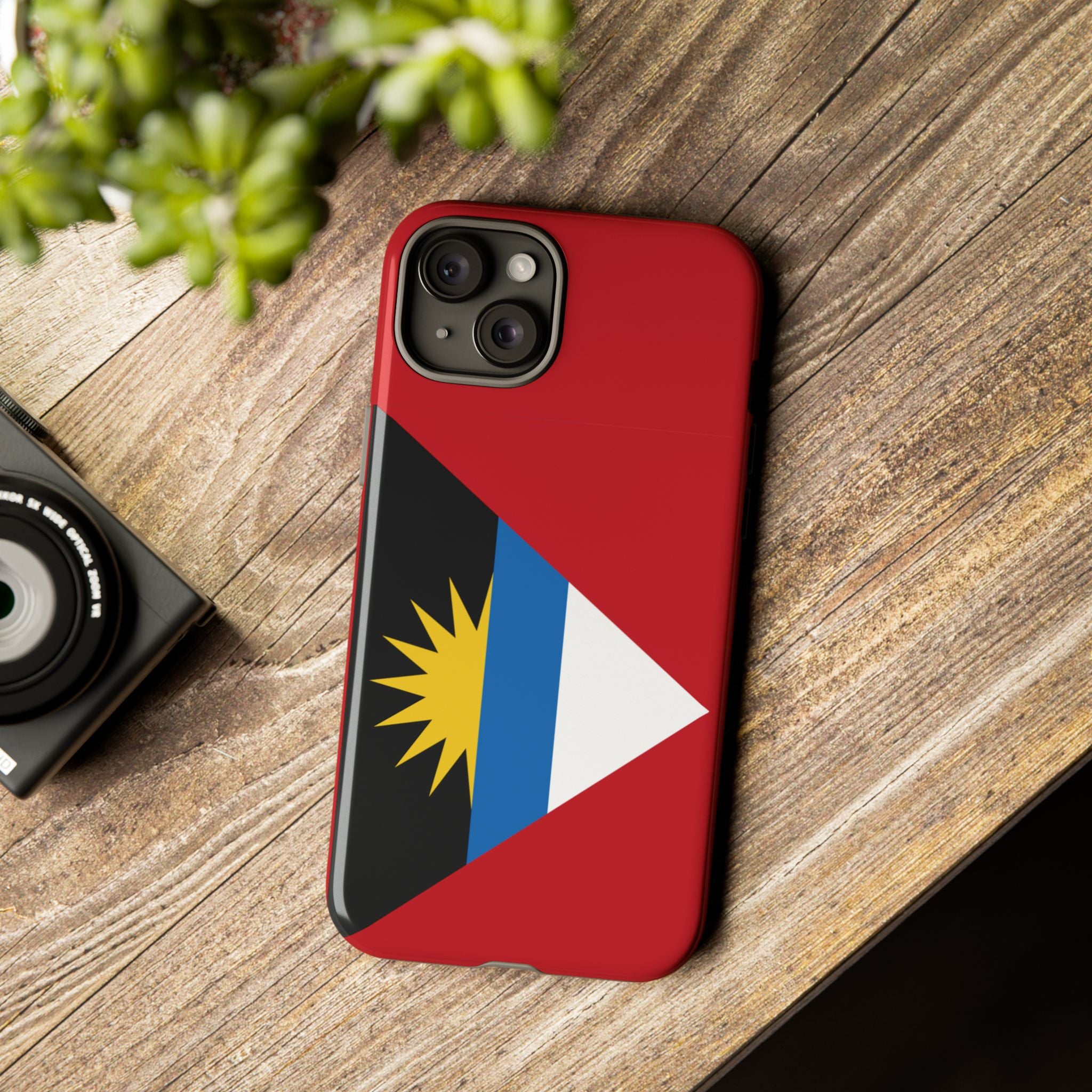 Antigua and Barbuda Flag Tough Phone Case - Irie Blues Boutique