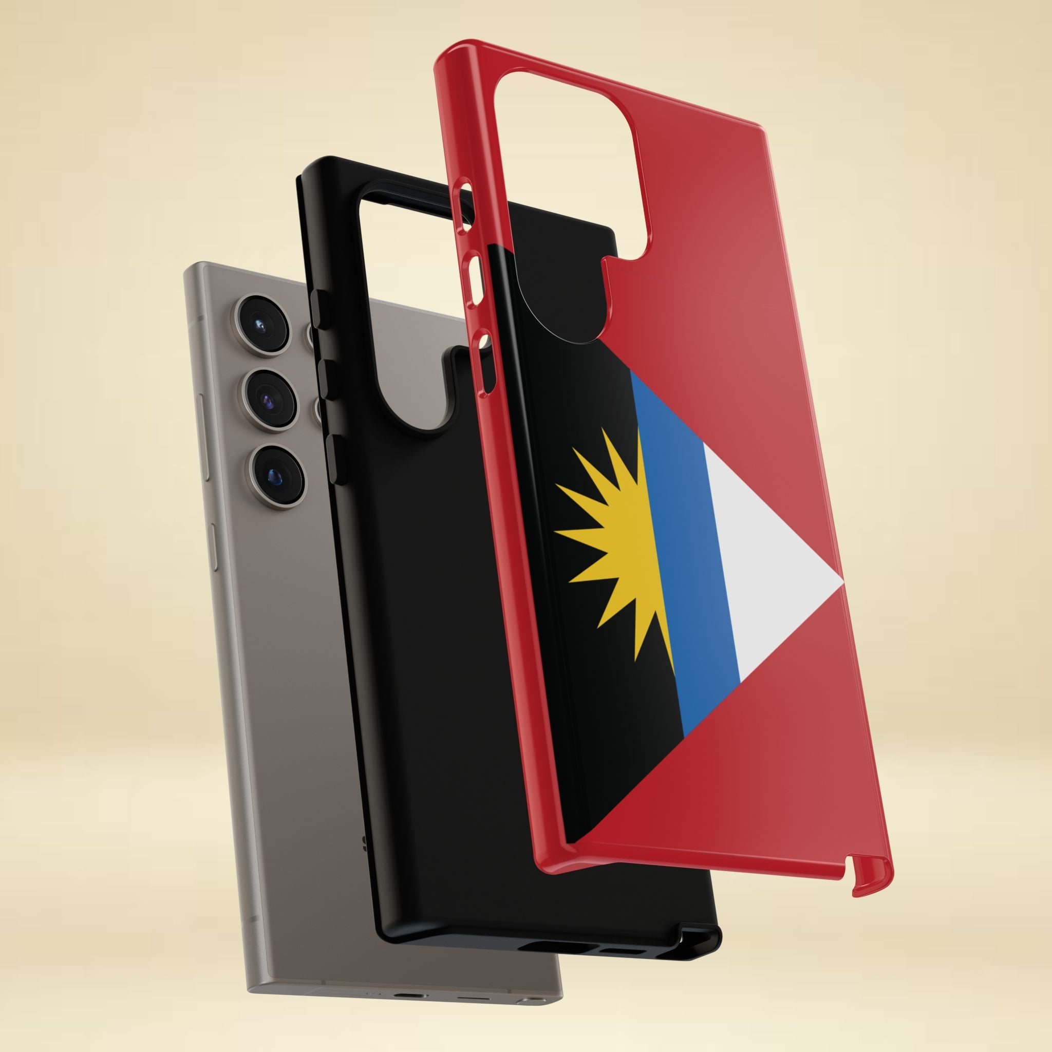 Antigua and Barbuda Flag Tough Phone Case - Irie Blues Boutique