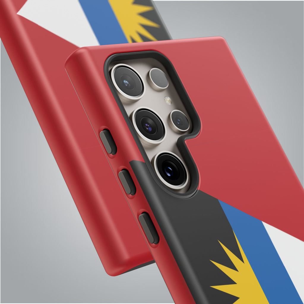 Antigua and Barbuda Flag Tough Phone Case - Irie Blues Boutique
