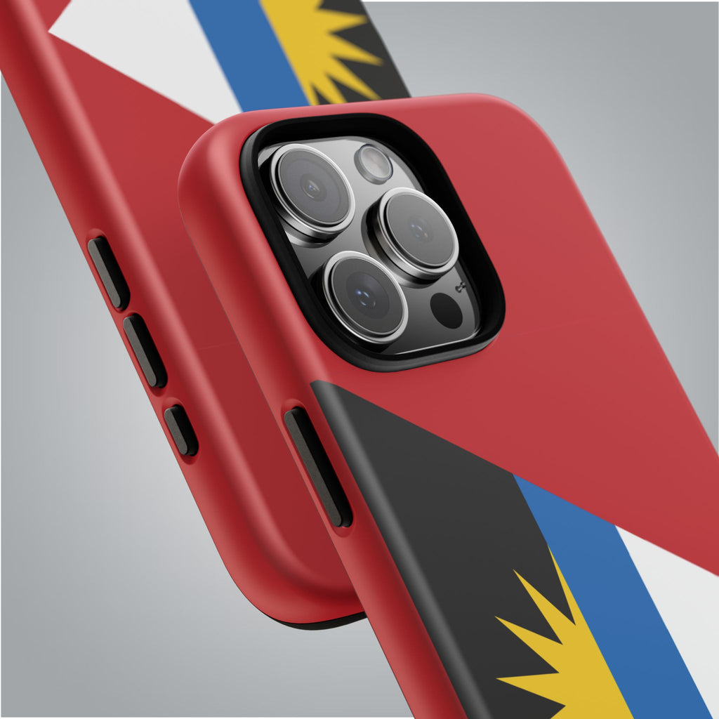 Antigua and Barbuda Flag Tough Phone Case - Irie Blues Boutique