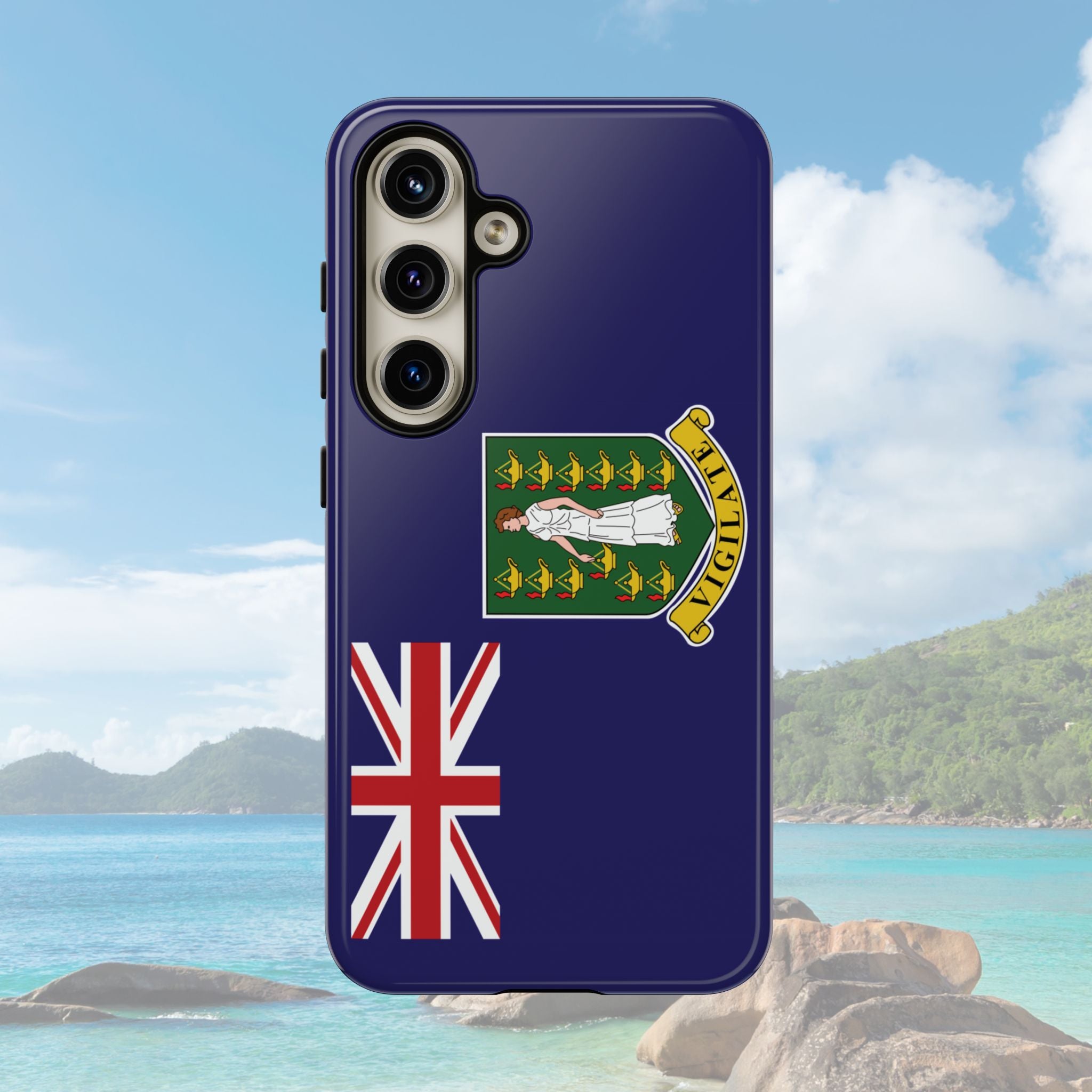 British Virgin Islands Flag Tough Phone Case - Irie Blues Boutique