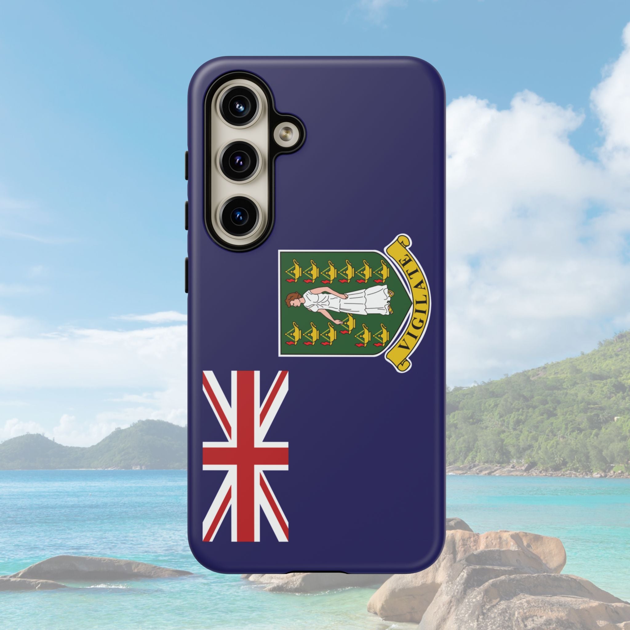 British Virgin Islands Flag Tough Phone Case - Irie Blues Boutique