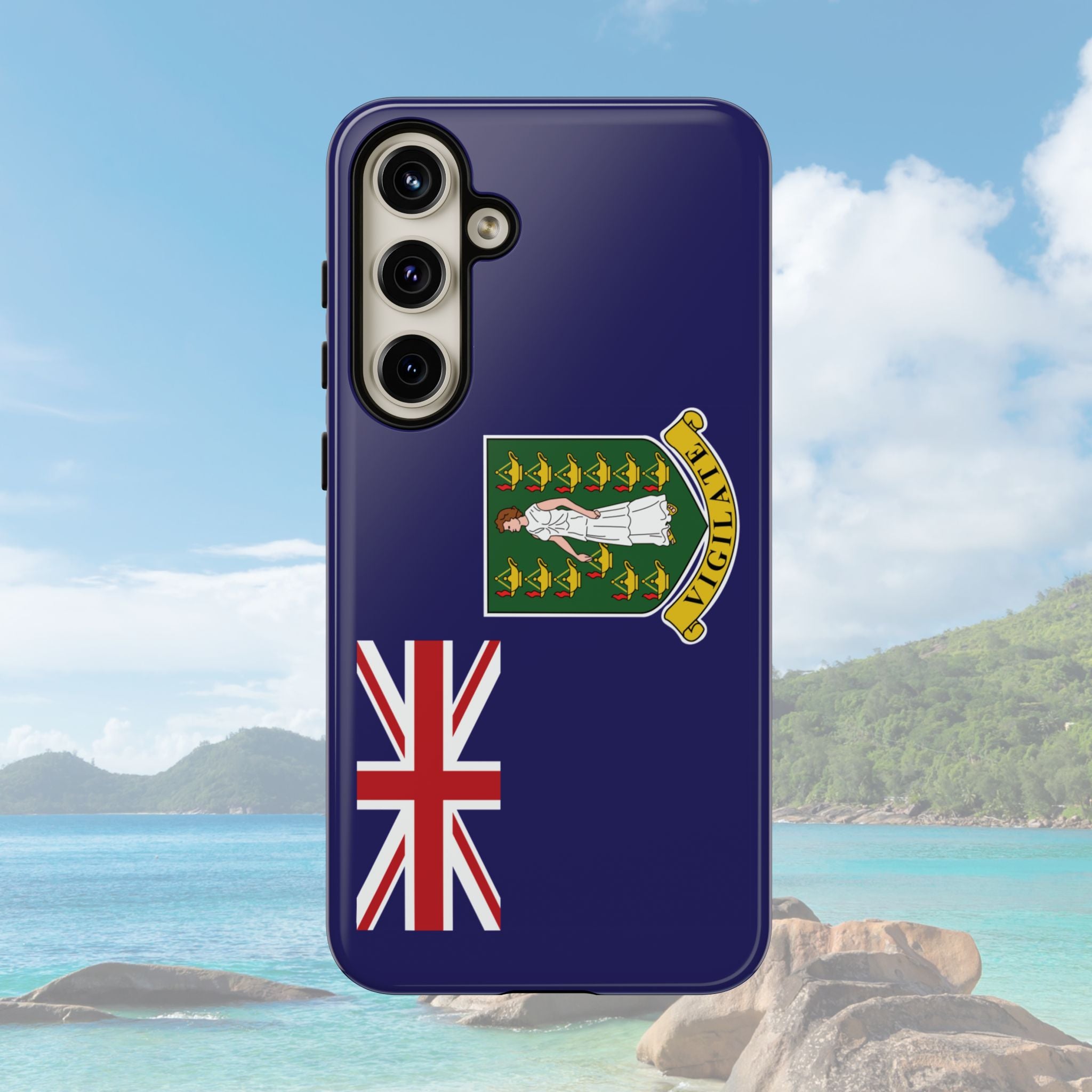 British Virgin Islands Flag Tough Phone Case - Irie Blues Boutique