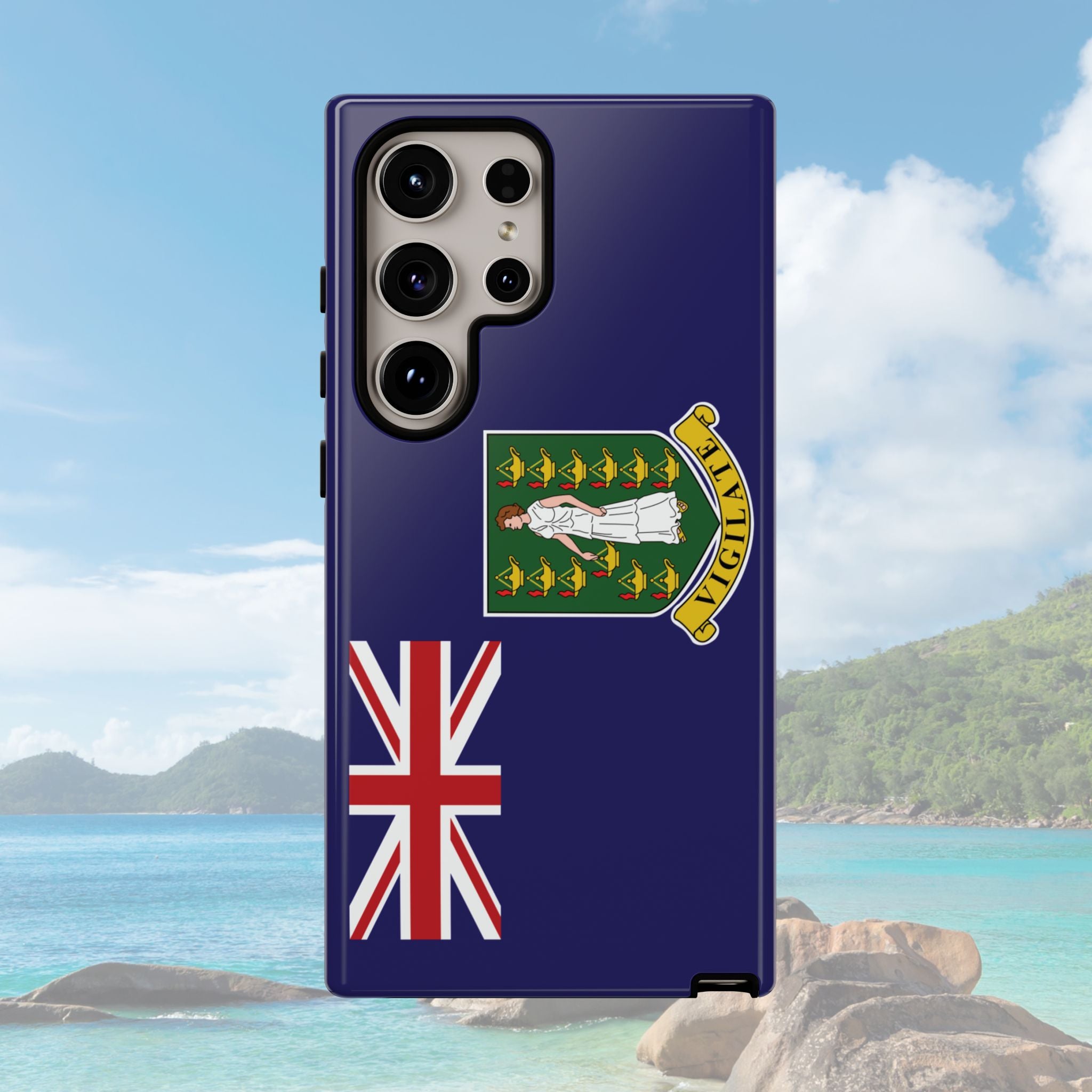 British Virgin Islands Flag Tough Phone Case - Irie Blues Boutique